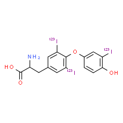ChemSpider 2D Image | Liothyronine I-123 | C15H12123I3NO4