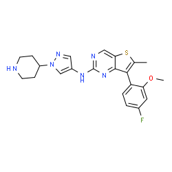 ChemSpider 2D Image | Max-40279 | C22H23FN6OS