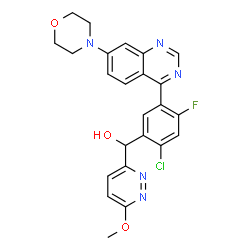 ChemSpider 2D Image | Nedisertib | C24H21ClFN5O3