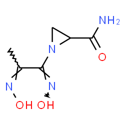 ChemSpider 2D Image | 1-[(1E,2Z)-N-Hydroxy-2-(hydroxyimino)propanimidoyl]-2-aziridinecarboxamide | C6H10N4O3