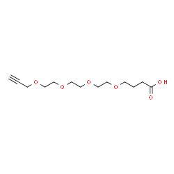 ChemSpider 2D Image | 4,7,10,13-Tetraoxaheptadec-1-yn-17-oic acid | C13H22O6