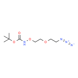 ChemSpider 2D Image | 2-Methyl-2-propanyl [2-(2-azidoethoxy)ethoxy]carbamate | C9H18N4O4