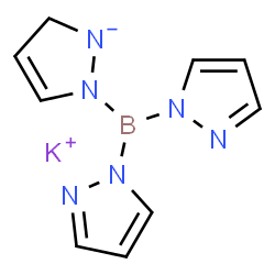 ChemSpider 2D Image | Potassium 2-(di-1H-pyrazol-1-ylboryl)-2,5-dihydropyrazol-1-ide | C9H10BKN6