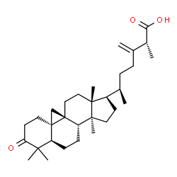 ChemSpider 2D Image | (25R)-24-Methylene-3-oxo-9,19-cyclolanostan-26-oic acid | C31H48O3