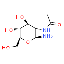ChemSpider 2D Image | (2xi)-2-Acetamido-2-deoxy-beta-L-arabino-hexopyranosylamine | C8H16N2O5