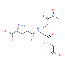 ChemSpider 2D Image | D-gamma-Glutamyl-S-[hydroxy(methyl)carbamoyl]cysteinylglycine | C12H20N4O8S