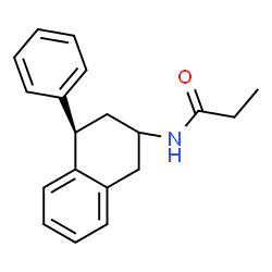 ChemSpider 2D Image | N-[(4R)-4-Phenyl-1,2,3,4-tetrahydro-2-naphthalenyl]propanamide | C19H21NO