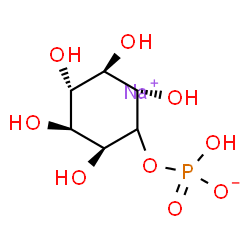 ChemSpider 2D Image | Sodium (2S,3R,4R,5S,6S)-2,3,4,5,6-pentahydroxycyclohexyl hydrogen phosphate | C6H12NaO9P