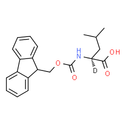 ChemSpider 2D Image | N-[(9H-Fluoren-9-ylmethoxy)carbonyl]-L-(2-~2~H)leucine | C21H22DNO4