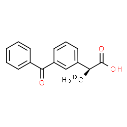 ChemSpider 2D Image | (2S)-2-(3-Benzoylphenyl)(3-~13~C)propanoic acid | C1513CH14O3