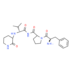 ChemSpider 2D Image | D-Phenylalanyl-N-{(2R)-3-methyl-2-[(2-oxo-3-piperidinyl)amino]butanoyl}prolinamide | C24H35N5O4