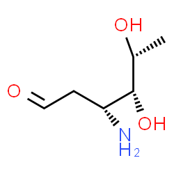 ChemSpider 2D Image | 3-Amino-2,3,6-trideoxy-D-lyxo-hexose | C6H13NO3