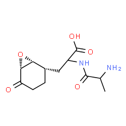ChemSpider 2D Image | Alanyl-3-[(1R,2S,6R)-5-oxo-7-oxabicyclo[4.1.0]hept-2-yl]alanine | C12H18N2O5
