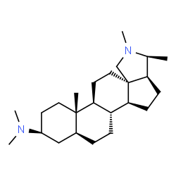 ChemSpider 2D Image | (3beta,5alpha)-N,N-Dimethylconanin-3-amine | C24H42N2
