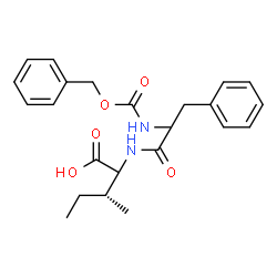 ChemSpider 2D Image | N-[(Benzyloxy)carbonyl]phenylalanylisoleucine | C23H28N2O5