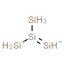 ChemSpider 2D Image | Hydrido(trisilan-1-ylium-2-ylidene)silicate(1-) | H10Si4