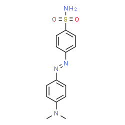 ChemSpider 2D Image | 4-[2-[4-(Dimethylamino)phenyl]diazenyl]benzenesulfonamide | C14H16N4O2S