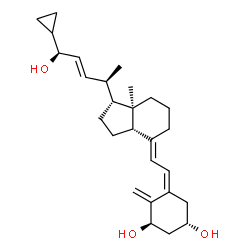 ChemSpider 2D Image | (1R,3S,5Z,7E,22E,24S)-26,27-Cyclo-9,10-secocholesta-5,7,10,22-tetraene-1,3,24-triol | C27H40O3