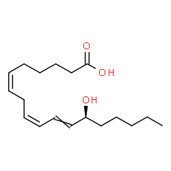 ChemSpider 2D Image | (6Z,9Z,13S)-13-Hydroxy-6,9,11-octadecatrienoic acid | C18H30O3
