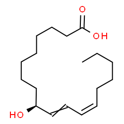 ChemSpider 2D Image | (9S,12Z)-9-Hydroxy-10,12-octadecadienoic acid | C18H32O3