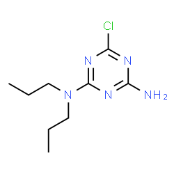ChemSpider 2D Image | 6-Chloro-N,N-dipropyl-1,3,5-triazine-2,4-diamine | C9H16ClN5