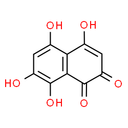 ChemSpider 2D Image | 4,5,7,8-Tetrahydroxy-1,2-naphthalenedione | C10H6O6
