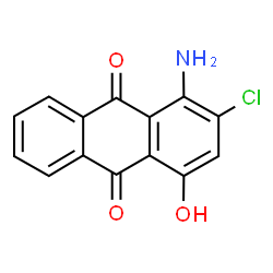 ChemSpider 2D Image | 2-chloro-4-hydroxy-1-Aminoanthraquinone | C14H8ClNO3