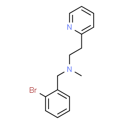 ChemSpider 2D Image | N-(2-Bromobenzyl)-N-methyl-2-(2-pyridinyl)ethanamine | C15H17BrN2