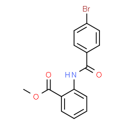 ChemSpider 2D Image | Methyl 2-[(4-bromobenzoyl)amino]benzoate | C15H12BrNO3