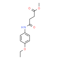 ChemSpider 2D Image | Methyl 4-[(4-ethoxyphenyl)amino]-4-oxobutanoate | C13H17NO4