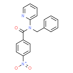 ChemSpider 2D Image | N-Benzyl-4-nitro-N-(2-pyridinyl)benzamide | C19H15N3O3