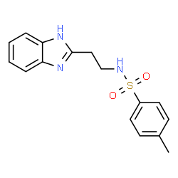 ChemSpider 2D Image | N-[2-(1H-Benzimidazol-2-yl)ethyl]-4-methylbenzenesulfonamide | C16H17N3O2S