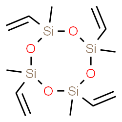 ChemSpider 2D Image | 2,4,6,8-tetramethyl-2,4,6,8-tetravinylcyclotetrasiloxane | C12H24O4Si4