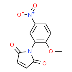 ChemSpider 2D Image | 1-(2-Methoxy-5-nitro-phenyl)-pyrrole-2,5-dione | C11H8N2O5