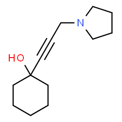 ChemSpider 2D Image | 1-(3-Pyrrolidin-1-yl-prop-1-ynyl)-cyclohexanol | C13H21NO