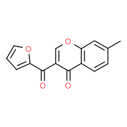 ChemSpider 2D Image | 3-(2-Furoyl)-7-methyl-4H-chromen-4-one | C15H10O4