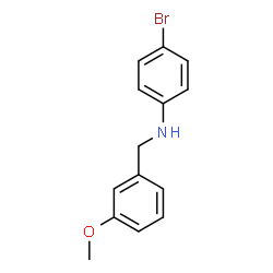 ChemSpider 2D Image | 4-Bromo-N-(3-methoxybenzyl)aniline | C14H14BrNO