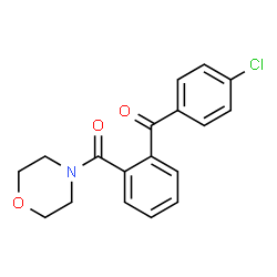 ChemSpider 2D Image | [2-(4-Chlorobenzoyl)phenyl](4-morpholinyl)methanone | C18H16ClNO3