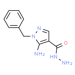 ChemSpider 2D Image | 5-Amino-1-benzyl-1H-pyrazole-4-carbohydrazide | C11H13N5O