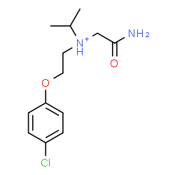 ChemSpider 2D Image | N-(2-Amino-2-oxoethyl)-N-[2-(4-chlorophenoxy)ethyl]-2-propanaminium | C13H20ClN2O2
