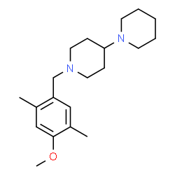 ChemSpider 2D Image | 1'-(4-Methoxy-2,5-dimethylbenzyl)-1,4'-bipiperidine | C20H32N2O