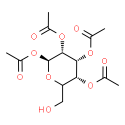 ChemSpider 2D Image | (5xi)-1,2,3,4-Tetra-O-acetyl-beta-D-ribo-hexopyranose | C14H20O10