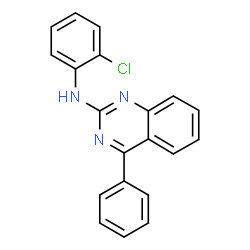 ChemSpider 2D Image | N-(2-Chlorophenyl)-4-phenyl-2-quinazolinamine | C20H14ClN3