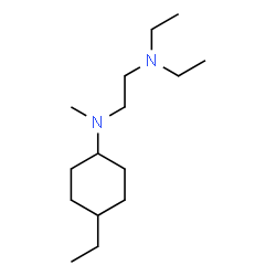 ChemSpider 2D Image | N,N-Diethyl-N'-(4-ethylcyclohexyl)-N'-methyl-1,2-ethanediamine | C15H32N2