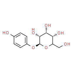 ChemSpider 2D Image | 4-Hydroxyphenyl (5xi)-beta-D-ribo-hexopyranoside | C12H16O7