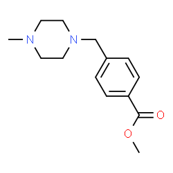 ChemSpider 2D Image | Methyl 4-[(4-methyl-1-piperazinyl)methyl]benzoate | C14H20N2O2