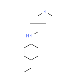 ChemSpider 2D Image | N'-(4-Ethylcyclohexyl)-N,N,2,2-tetramethyl-1,3-propanediamine | C15H32N2