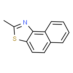 ChemSpider 2D Image | 2-methyl-b-naphthothiazole | C12H9NS