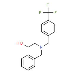 ChemSpider 2D Image | 2-{Benzyl[4-(trifluoromethyl)benzyl]amino}ethanol | C17H18F3NO