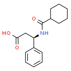 ChemSpider 2D Image | (3R)-3-(cyclohexylformamido)-3-phenylpropanoic acid | C16H21NO3